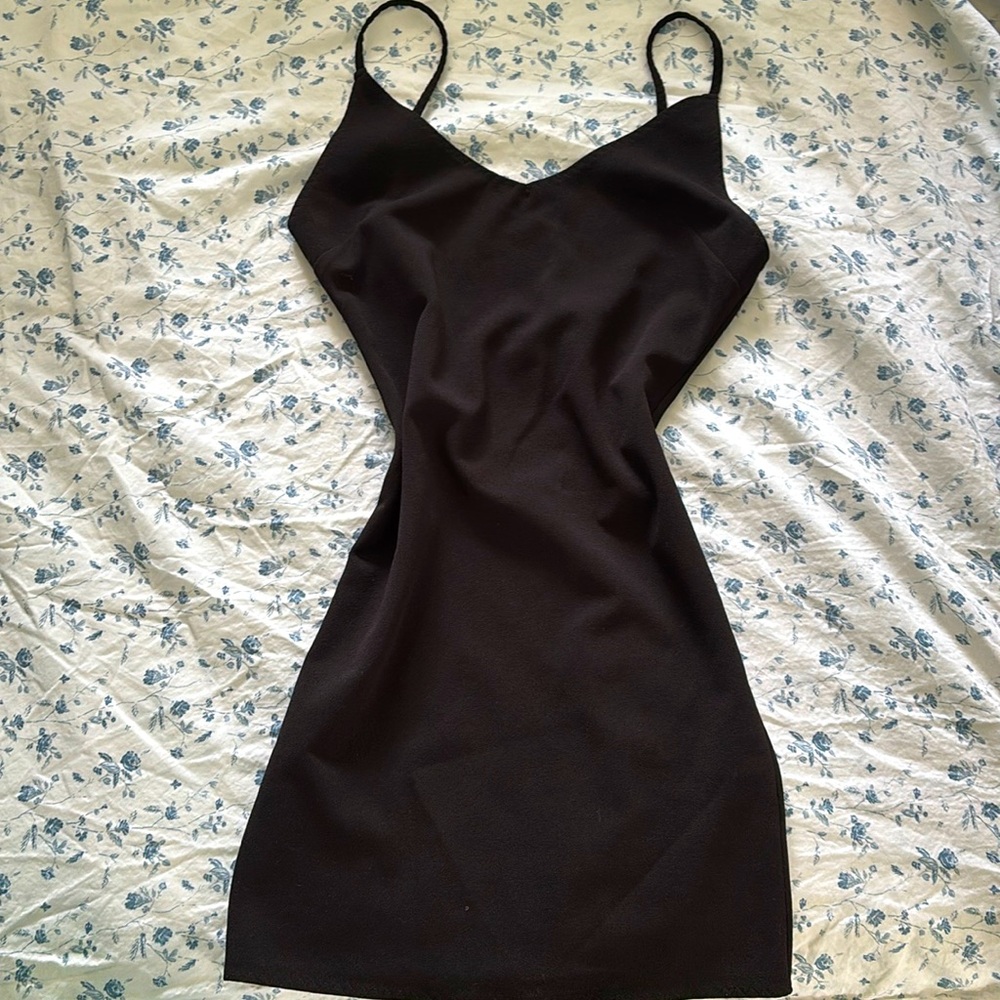 Low back mini dress